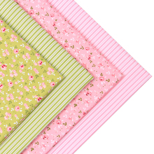 New 4pic/lot 40*50cm flower cotton fabric tecidos algodao para patchwork sewing Pillow dress tissu DIY Cloth fabrics quilts 2024 - buy cheap