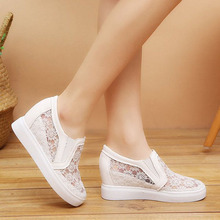 2019 New Summer Mesh Single Shoes Women's Increased Women's Shoes Hollow Breathable Casual Sports Shoes Women 2024 - buy cheap