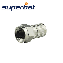 Superbat Cable Mount Twist on F Type Plug 75 Ohm RF Coaxial Connector for RG6 Cable Straight 2024 - купить недорого