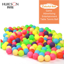 Цветные мячи Huieson для пинг-понга, 100 шт./упак., 40 мм, 2,4 г, развлекательные мячи для настольного тенниса, смешанные цвета для игр и рекламы 2024 - купить недорого