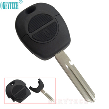 Okeytech, capa de chave de carro sem corte, para nissan, micra, almera primeira x-trail, com 2 botões 2024 - compre barato