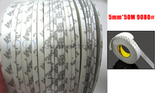1x 5mm*50 meters 3M 9080 Two Sides Sticky Tape for LED Strip, Auto Strip Adhesive, Phone Display Repair, Common Use 2024 - buy cheap