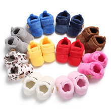 Обувь для новорожденных для мальчиков и девочек, теплые зимние ботинки для новорожденных, детская кроватка, Классическая обувь для первых шагов TS134 2024 - купить недорого