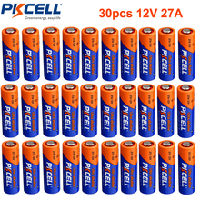 30 щелочных батарей PKCEL, 27 А, 12 В, A27, MN27, первичная сухая щелочная батарея светодиодный светильник Ки 2024 - купить недорого
