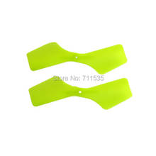 V922-11 Plastic Green Tail Rotor / Tail Blades Spare Parts For WLToys V922 Hisky HCP100/HCP80/HFP 80 V2 2.4G 6Ch RC Helicopter 2024 - купить недорого