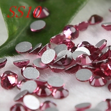 Fuchsia 1440PCS SS10 2.7-2.8MM Nail Art Rhinestones Non Hot Fix Rhinestones rhinestone applique 2024 - buy cheap