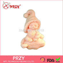 Hot 3D bear/ hat shape handmade soap mold animal candle molds silicon mould Chocolate Candy Moulds Form of Cake 2024 - buy cheap