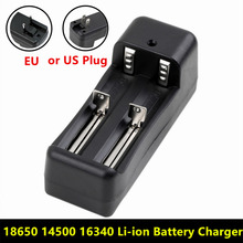 Universal Dual Battery Charger For 18650 14500 16340 26650 Rechargeable  Li-ion battery charger EU / US 2024 - buy cheap