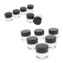 12Pcs Glass Facial Cream Lip Balm Jar Cosmetic Container Makeup Eyeshadow Case Box 5g for Home or Travel 2024 - buy cheap