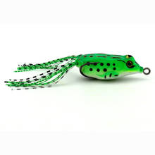 20pcs soft plastic fishing lures frog lure with treble hooks top water ray 5.5CM 8G artificial fish tackle 2024 - buy cheap