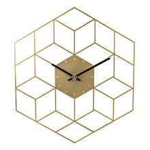 35 X 40cm Creative Iron Cube Wall Clock Timer Watch Battery Operated Silent Wall Clocks Home Decor Decoration - Scale Golden 2024 - buy cheap