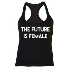 Skuggnas New Arrival The Future Is Female T-shirt Cool Feminist Vintage Tee Women Fashion Tank Top Feminist Vest Drop ship 2024 - buy cheap