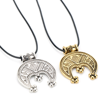 MQCHUN Viking Vintage Necklace Tricorn Lunula Female Protective Amulet Crescent Pendant Necklaces Men Woman Jewelry-30 2024 - buy cheap
