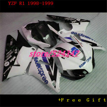 Fei-100% new fairing kit fit for  R1 1998 1999 YZF R1 blue black white ABS fairings set YZF-R1 98 99 2024 - buy cheap