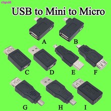 Cltgxdd micro usb 2.0 fêmea para macho, adaptador de fonte de alimentação, 90 graus, ângulo direito mini v3 v8 usb otg 2024 - compre barato