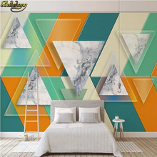 beibehang custom Triangle glass marble Wallpaper 3D Photo Background Mural Wall paper Bedroom Living Room Wall Painting Home 2024 - buy cheap