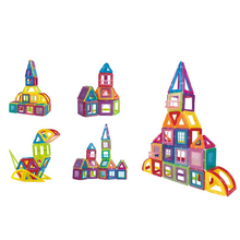 Креативные мини Магнитные строительные блоки для мальчиков и девочек, магнитные плитки, Строительный набор, дошкольные образовательные строительные наборы, игрушки 2024 - купить недорого