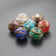 10Pcs 12mm 14mm  Glass lampwork beads Lampwork  Wire Beads  multi-color for jewelry making Wholesale and Retail 2024 - buy cheap