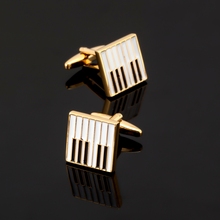 XK502 Men's shirts Cufflinks classic piano keyboard Cufflinks 3 double sale free shipping 2024 - buy cheap