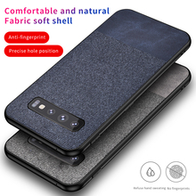 Funda de tela suave para Samsung Galaxy S10 Plus, cubierta trasera protectora cómoda, textura de piel, para samsung s10e s10 + s10plus 2024 - compra barato