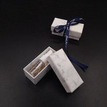 Cajas de impresión de mármol para regalo de boda, soportes de caja de embalaje de labios, suministros de fiesta de boda, caja de papel de decoración, 10 Uds. Por lote 2024 - compra barato