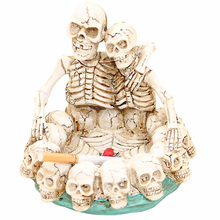 Personality Resin Skull Ashtray Home Decoration Ash Tray Personality Cigarette Ashtray Ornaments 2024 - buy cheap