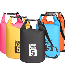 Bolsa seca impermeable de 5L, paquete de almacenamiento, bolsa de natación al aire libre, kayak, canoa, río, Trekking, canoa 2024 - compra barato