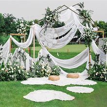 Rolo de tule com fio de cristal transparente, 48cm x 5 jardas matrimónio suprimentos para festa de aniversário e decoração de casamento 2024 - compre barato