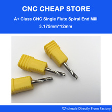 One Flute Spiral End Mill Tools, Import Euro Material Carbide CNC Bits 2024 - buy cheap