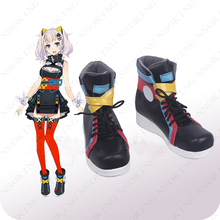 Новинка; Обувь для костюмированной вечеринки Kizuna AI Kaguya Luna; Ботинки в стиле аниме; Обувь на заказ 2024 - купить недорого