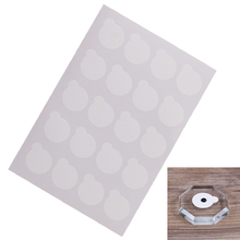 100Pcs White Eco-friendly Gasket Glue Pad Jade Stone Disposable Eyelash Extension Waterproof Stand Holder Pallet Sticker Small 2024 - buy cheap