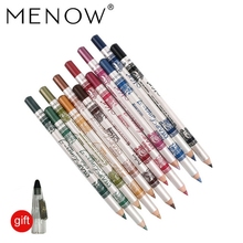 Menow-lápiz delineador de color P12005 12, lápiz para sombras de ojos, alto brillo, no tinción, delineador de labios 2024 - compra barato