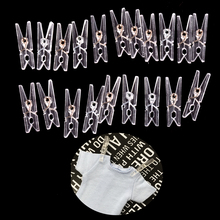 Hot 20PCS 25mm Doll mini plastic Spring Transparent Clips Doll Clothes Photo Paper Peg Pin Clothes pin Craft Clips children gift 2024 - buy cheap