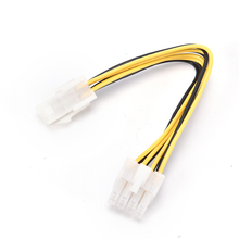 ATX 4-контактный штекер на 8-контактный гнездовой кабель для преобразователя питания ЦП EPS 12 В ATX P4 в EPS 8-контактный 1 шт. 2024 - купить недорого