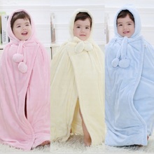 Hooyi-abrigos de bebé para niña, bata polar de terciopelo, Poncho para niño, ropa de abrigo para recién nacido, bata de baño 2024 - compra barato