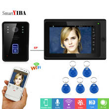 SmartYIBA RFID Video Intercom 7 Inch Monitor Wifi Wireless Video Door Phone Doorbell Speakephone Intercom System Android IOS APP 2024 - buy cheap