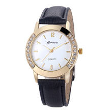 Luxury Geneva Women's Watches Watches Women Diamond Analog Leather Band Wristwatches Quartz Wrist Watch relogio masculino 40 2024 - buy cheap