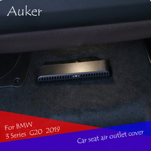 Carro sob o assento traseiro ac calor piso ar condicionado saída de ventilação grille capa para bmw série 3 g20 2019 2020 acessórios 2024 - compre barato