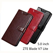 Для ZTE Blade V7 Lite чехол Флип Роскошный PU кожаный бумажник силиконовый чехол для ZTE Blade V7 Lite флип чехлы для телефонов 2024 - купить недорого