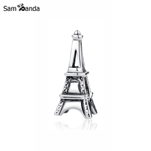 Authentic 100% 925 Sterling Silver Charm Bead Eiffel Tower Paris Charms Love To Travel Fit  Bracelets Women DIY Jewelry 2024 - buy cheap