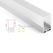 Conjunto de fita de led linear, 10x2m, perfil de alumínio, super profundo em u, caixa de alumínio para luzes de teto 2024 - compre barato