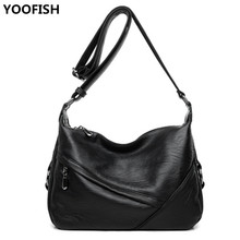 Bolsa diagonal de couro pu à prova d'água, bolsa de ombro casual feminina 2019 2024 - compre barato