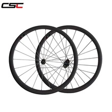 CSC carbon road bicycle wheelset 700C 38mm height 23mm width tubular D T 240 straight pull hub bike wheel 2024 - buy cheap