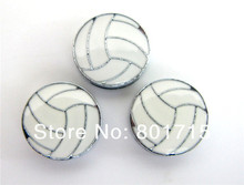 Voleibol 8mm slide Charms 100 Uds aleación de zinc ajuste muñequera petcollar llavero al por mayor 2024 - compra barato