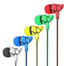 Original In-ear Earphone Crack Braided Wired With Microphone 5 Color Headset Hifi Earbuds Bass Earphones High Quality Ear Phones 2024 - buy cheap
