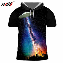 UJWI Summer T-shirt Men Cool Print Spacecraft Space Star 3D Print Hooded Tshirts Hombre Casual Harajuku T Shirt Camisa Masculina 2024 - buy cheap