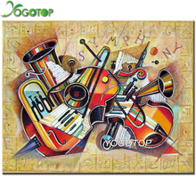 YOGOTOP 5d Diy Diamond Painting Abstract music guitar Square/round drill Mosaic full Embroidery display Cross Stitch Art YY241 2024 - buy cheap