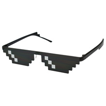 Мужские и женские очки в стиле ретро, вечерние очки с мозаикой, 8 бит, MLG, UV400, 2019 2024 - купить недорого