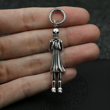 S925 Sterling silver pendant girl character skeleton  pendant 2024 - buy cheap