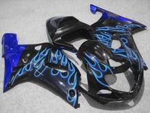 Motorcycle Fairing kit for SUZUKI GSXR1000 K2 00 01 02 GSXR 1000 2000 2001 2002 ABS Blue flames black Fairings set+7gifts SA24 2024 - buy cheap